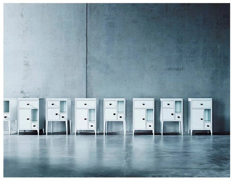 Mavis Abisko Bedside Table Short Legs White Lacquer - Bedside Tables MDF White ...