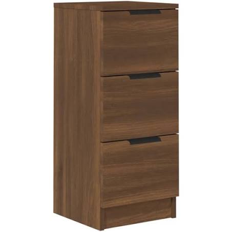 vidaXL Brown Oak Sideboard - Elegant and Durable Engineered Wood Construction ...