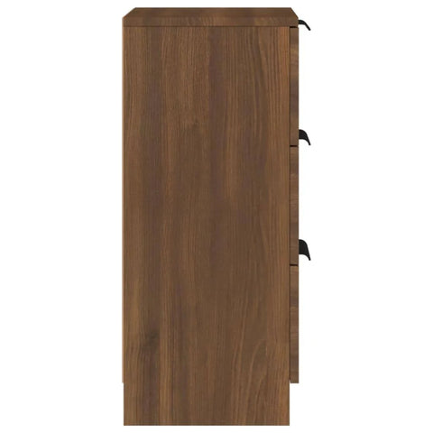 vidaXL Brown Oak Sideboard - Elegant and Durable Engineered Wood Construction ...