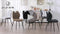 JIJIAN Set of 6 Dining Chairs, Fabric Kitchen Chairs, Living Room Chairs with ...
