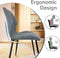 JIJIAN Set of 6 Dining Chairs, Fabric Kitchen Chairs, Living Room Chairs with ...