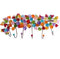 Decorative Wall Hooks, Coat rack with Multicolored resin flowers, for towel, jewelry.