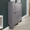 GFW - Narrow 4 Drawer Shoe Cabinet - Grey