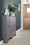 GFW - Narrow 4 Drawer Shoe Cabinet - Grey