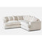 Florexa Modern Jumbo Cord Corner Sofa - Yellow