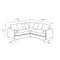 Florexa Modern Jumbo Cord Corner Sofa - Yellow