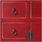 Oriente Red Wood Sideboard (73 x 26 x 90 cm)
