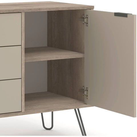 Augusta Driftwood Small Sideboard with 1 Doors 3 Drawers
