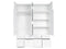 Sky Hinged Door Wardrobe 181cm White