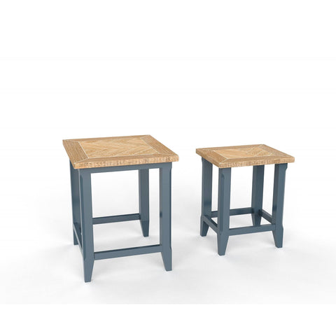 Baumhaus Signature Blue Nest of Two Tables