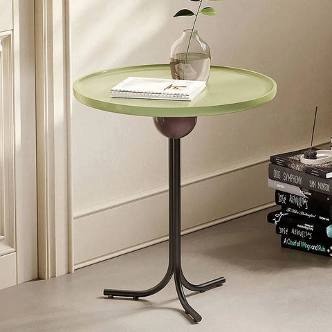 Cleo Side Table, Olive Green