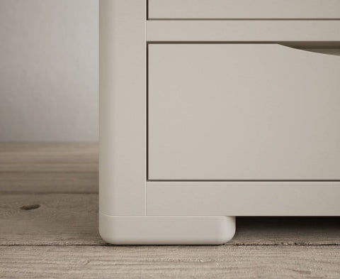 Alba Oak and Soft White Painted Wide Chest of Drawers