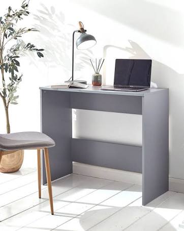 GFW Office Desk Home Study Modern Piro Grey