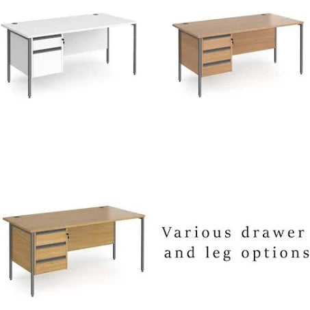 Dams Contract 25 H-Frame Desks with drawers