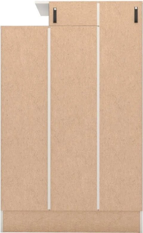 Seconique Nevada Petite Open Shelf Wardrobe - White Gloss