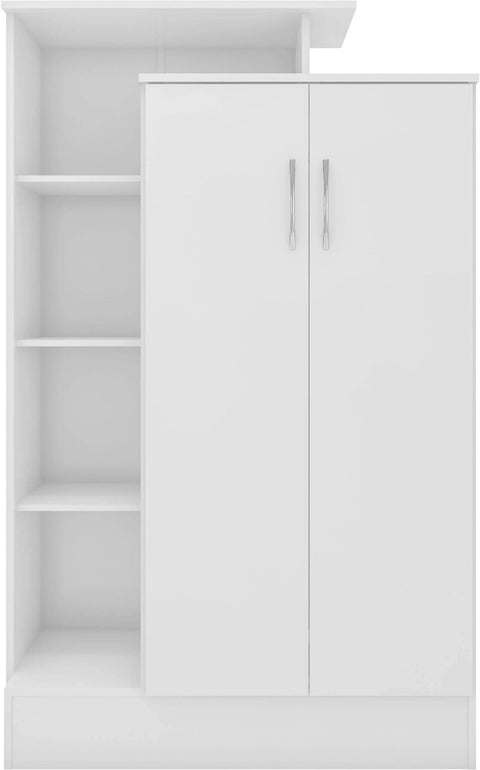 Seconique Nevada Petite Open Shelf Wardrobe - White Gloss