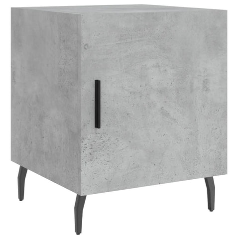 vidaXL Bedside Cabinets 2 Pcs Concrete Grey 40x40x50 cm Engineered Wood