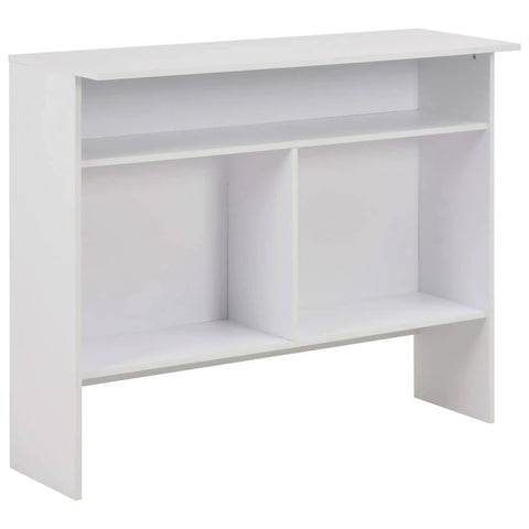 vidaXL Bar Table with 2 Table Tops Black 130x40x120 cm