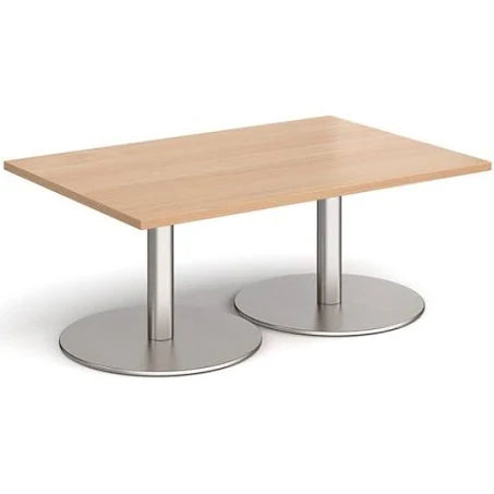 Dams Monza Rectangular Coffee Table 1200 x 800mm - Beech Wood Finish - Brushed ...