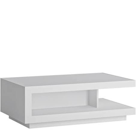 Lyon Designer Coffee Table - White and High Gloss