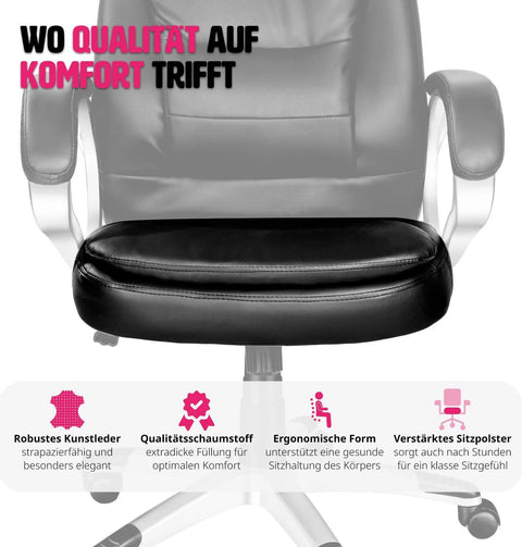 Tectake Office Chair Zulu - Black