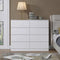 Luxury Life - Carlton Matt Chest of Drawers 8 Drawer Cabinet - White