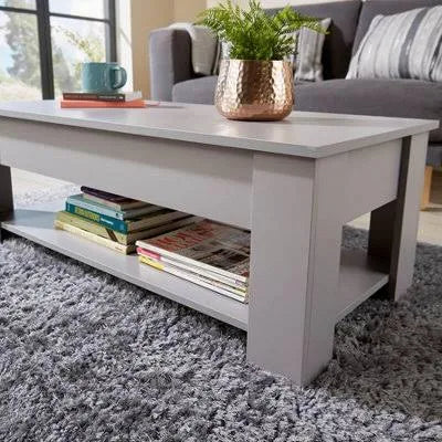 Home Source Orlando Lift Up Storage Coffee Table Grey