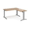 DAMS TR10 desk with 800mm return desk