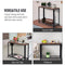 HOMCOM Steel Frame Industrial Style Console Table Brown/Black