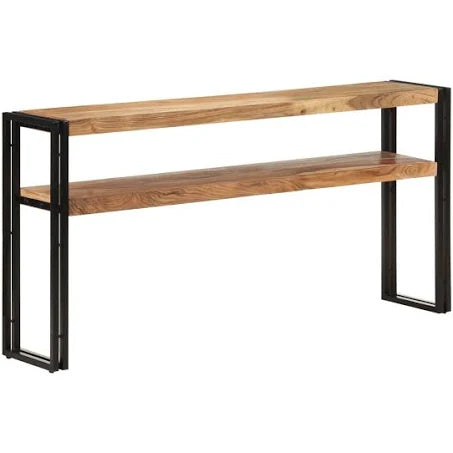 vidaXL Console Table 150x30x75 cm Solid Acacia Wood