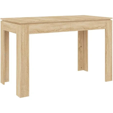 vidaXL Dining Table Sonoma Oak 120x60x76 cm Chipboard