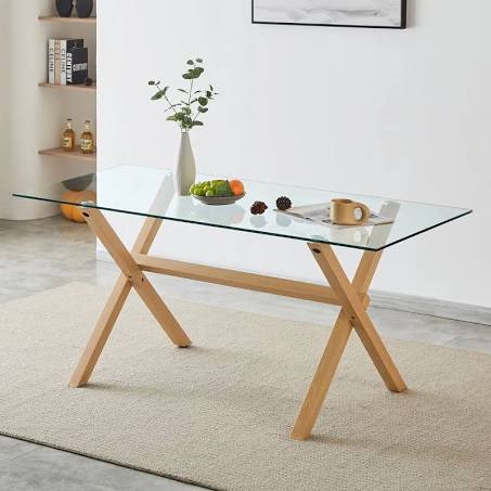 Hallowood Furniture Cullompton 160 L x 90 W Dining Table brown 75.0 H x 160.0 W x ...