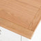 Farrow White Bedside Tables Set of 2 Cabinet Units with Oak Tops | Roseland ...