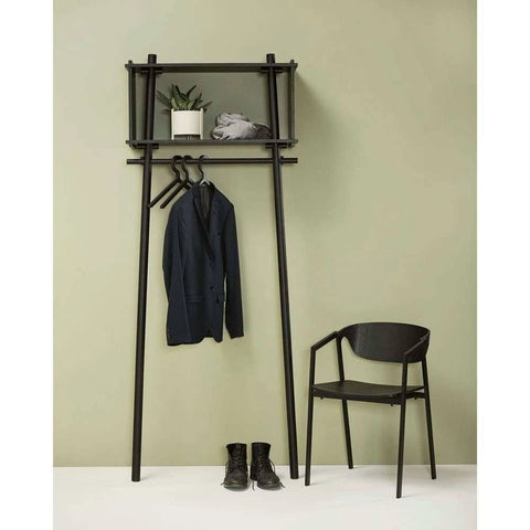 Woud Illusion Hanger, Set of 3, Black