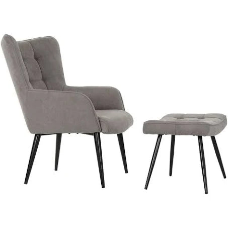 Armchair DKD Home Decor Black Grey Metal 69 x 77 x 91 cm