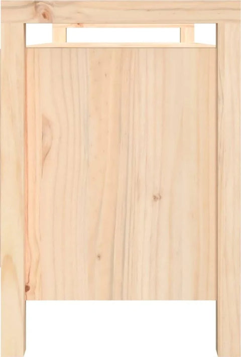 vidaXL Hall Bench White 110x40x60 cm Solid Wood Pine