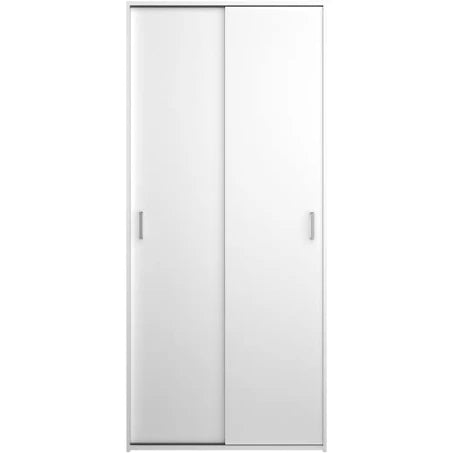 Tvilum Space Wardrobe with 2 Sliding Doors, White