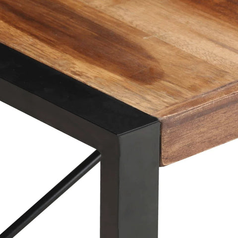 vidaXL Coffee Table 140x140x40 cm Rough Mango Wood