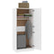 vidaXL Wardrobe Concrete Grey 80x52x180 cm Engineered Wood