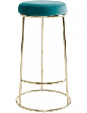 Manhattan Green Velvet Tall Bar Stool