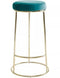 Manhattan Green Velvet Tall Bar Stool