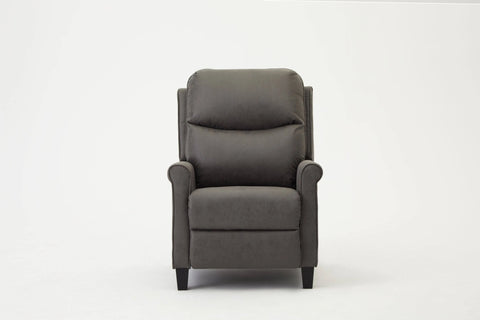 Home Detail Evan Grey Air Leather Push Back Recliner