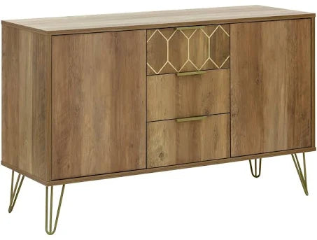GFW Orleans 2 Door 3 Drawer Cabinet - Mango