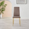 Furniture Box 4 x Milan Leather Dining Chairs - Grey