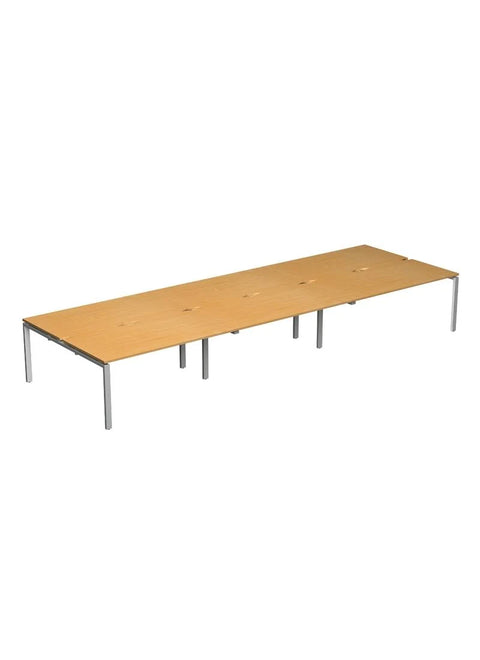 Dams International Triple Back To Desk Adapt II White with Silver