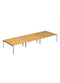 Dams International Triple Back To Desk Adapt II White with Silver