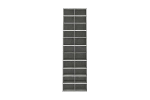 vidaXL Shoe Cabinet Concrete Grey 54x34x183 cm Chipboard