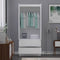 FWStyle - 2 Door 2 Drawer Combination Wardrobe Matt White - Stora