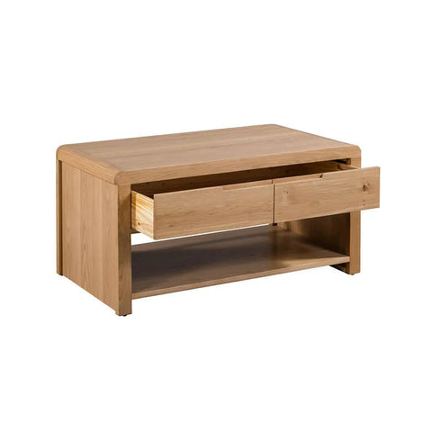 Julian Bowen Curve Extending Dining Table, Oak