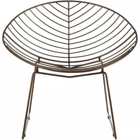 Interiors by Premier District Wire Chair Bronze Metal